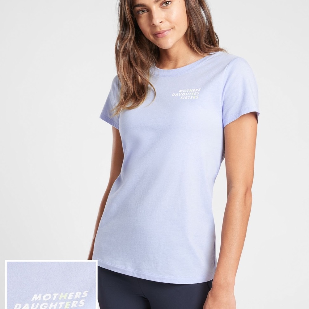Athleta Lavender Power of SHE Mothers Daughters Sisters T-Shirt